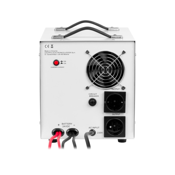 Zasilacz awaryjny KEMOT PROsinus-2600/24  przetwornica z czystym przebiegiem sinusoidalnym i funkcją ładowania  24V 230V 2600VA/1800W