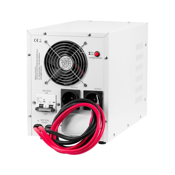 Zasilacz awaryjny KEMOT PROsinus-2200  przetwornica z czystym przebiegiem sinusoidalnym i funkcją ładowania  12V 230V 2200VA/1600W