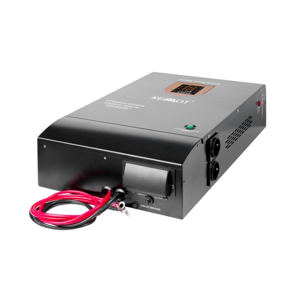 Zasilacz awaryjny KEMOT PROsinus-5000/48  przetwornica z czystym przebiegiem sinusoidalnym i funkcją ładowania  48V 230V 5000VA/3500W - naścienna