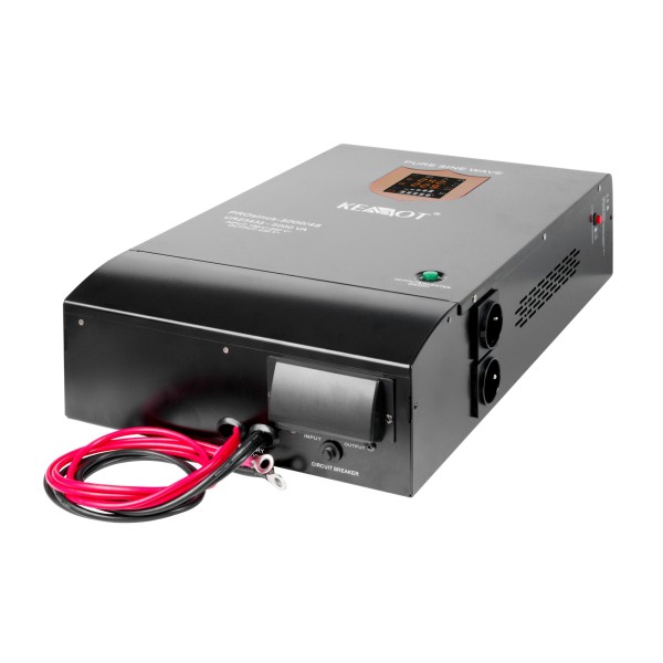 Zasilacz awaryjny KEMOT PROsinus-5000/48  przetwornica z czystym przebiegiem sinusoidalnym i funkcją ładowania  48V 230V 5000VA/3500W - naścienna