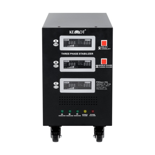 Automatyczny trójfazowy stabilizator napięcia  KEMOT PROavr-15k