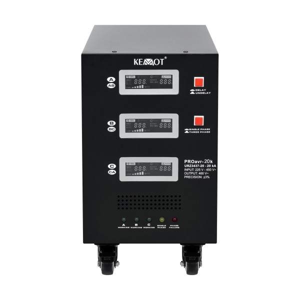 Automatyczny trójfazowy stabilizator napięcia  KEMOT PROavr-20k