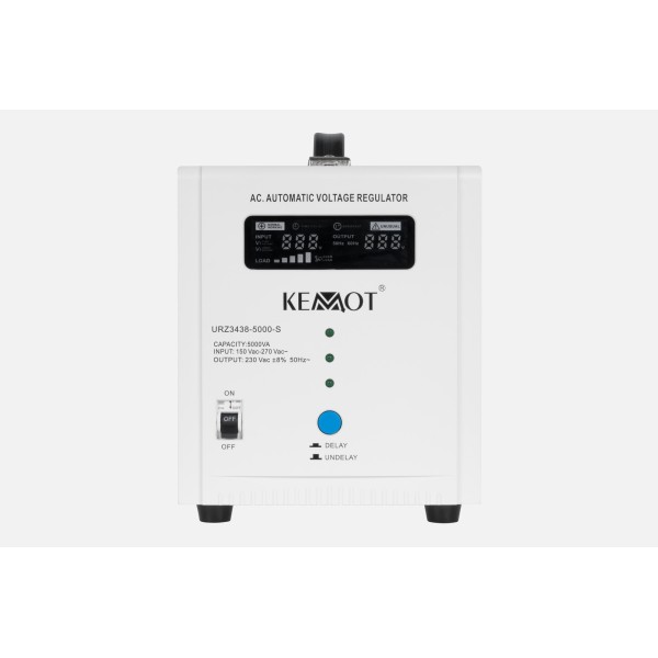 Automatyczny stabilizator napięcia  KEMOT SER-5000-S , precyzja 8%