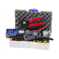 Zestaw narzędzi: do zaciskania konektorów, końcówek KNIPEX 97 90 17