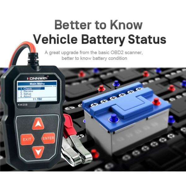 Miernik baterii Konnwei KW208