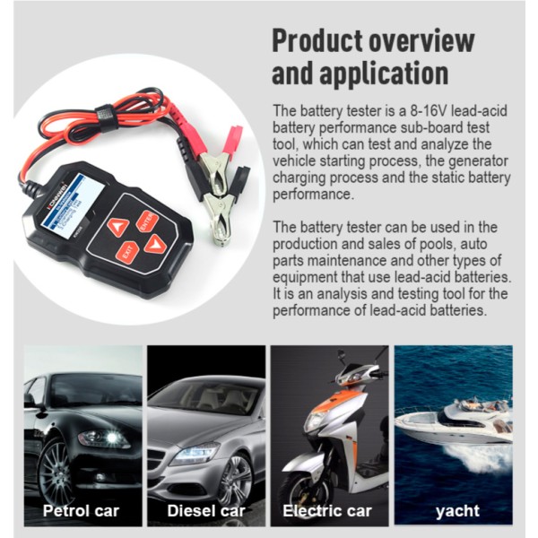 Miernik baterii Konnwei KW208