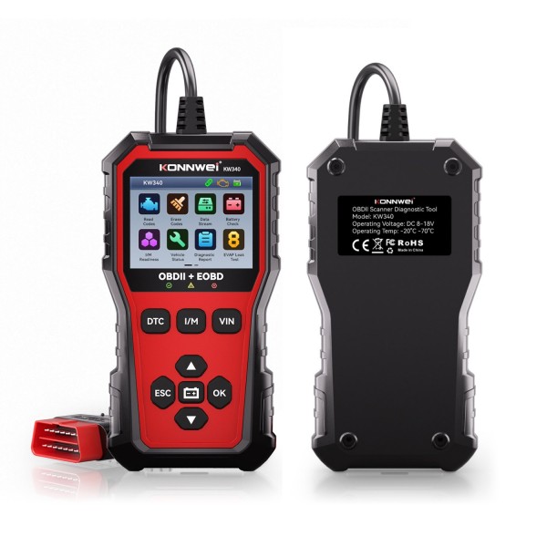 Miernik diagnostyczny, skaner OBD2 Konnwei KW340