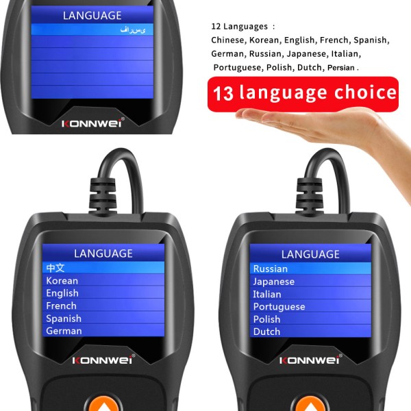 Miernik baterii Konnwei KW600