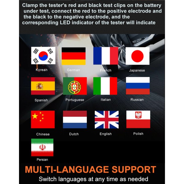 Miernik baterii Konnwei KW650