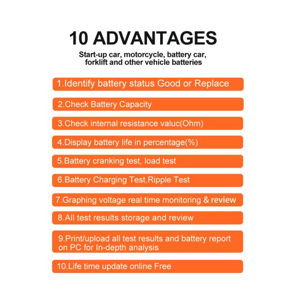 Miernik baterii Konnwei KW650