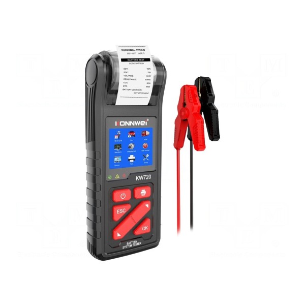 Tester: akumulatorów KONNWEI KW720