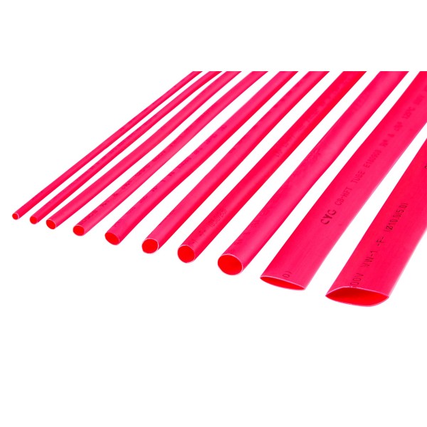 Rurki termokurczliwe 3,0mm-1m czerwone