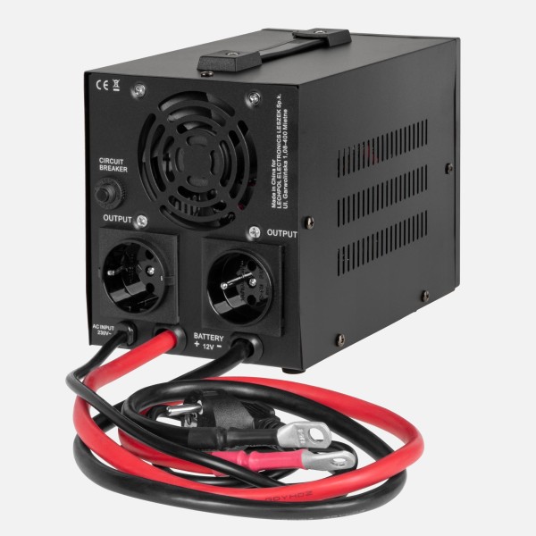 Zasilacz awaryjny KEMOT PROsinus-500-LFP4  przetwornica z czystym przebiegiem sinusoidalnym i funkcją ładowania  12V 230V 500VA/300W