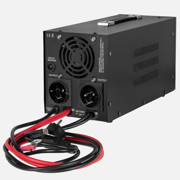 Zasilacz awaryjny KEMOT PROsinus-1000-LFP4 przetwornica z czystym przebiegiem sinusoidalnym i funkcją ładowania 12V 230V 1000VA/700W