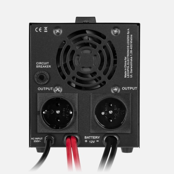 Zasilacz awaryjny KEMOT PROsinus-1000-LFP4 przetwornica z czystym przebiegiem sinusoidalnym i funkcją ładowania 12V 230V 1000VA/700W