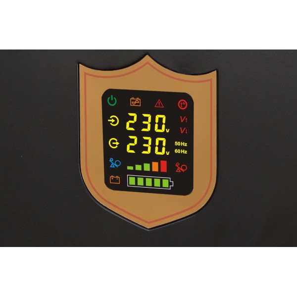 Zasilacz awaryjny naścienny KEMOT PROsinus-800 przetwornica z czystym przebiegiem sinusoidalnym i funkcją ładowania 12V 230V 800VA/500W