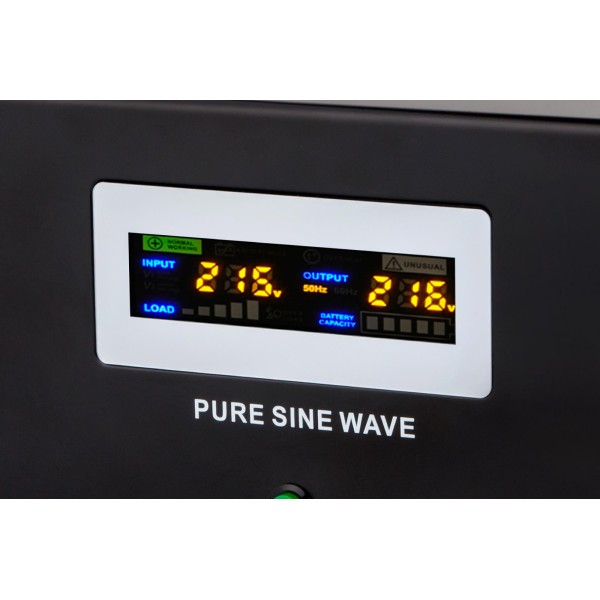 Zasilacz awaryjny naścienny KEMOT PROsinus-2200  przetwornica z czystym przebiegiem sinusoidalnym i funkcją ładowania  12V 230V 2200VA/1600W