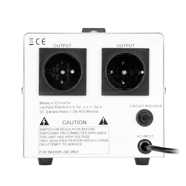 Automatyczny stabilizator napięcia  KEMOT MSER-500 (500 VA, serwomotor)