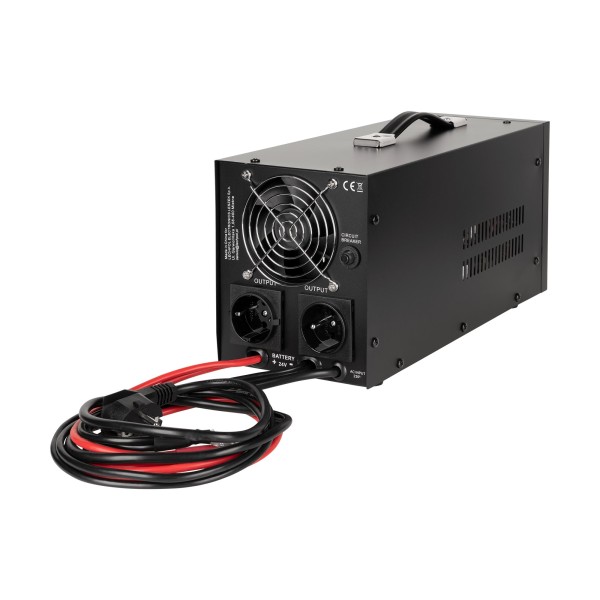 Zasilacz awaryjny KEMOT PROsinus-1500/24-LFP4  przetwornica z czystym przebiegiem sinusoidalnym i funkcją ładowania  24V 230V 1500VA/1050W