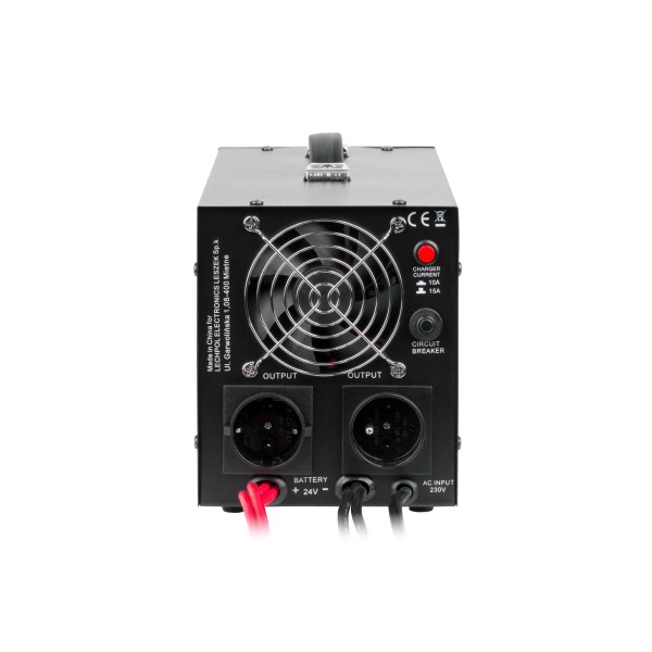 Zasilacz awaryjny KEMOT PROsinus-1500/24  przetwornica z czystym przebiegiem sinusoidalnym i funkcją ładowania  24V 230V 1500VA/1050W - kolor czarny