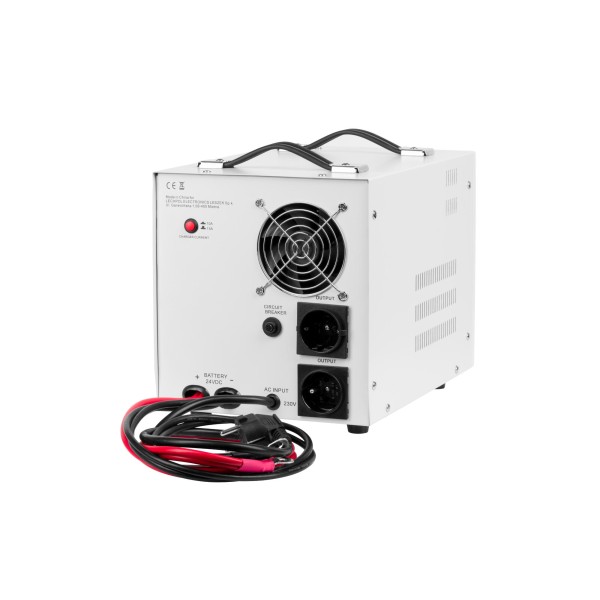 Zasilacz awaryjny KEMOT PROsinus-2600/24  przetwornica z czystym przebiegiem sinusoidalnym i funkcją ładowania  24V 230V 2600VA/1800W