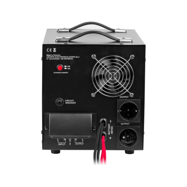 Zasilacz awaryjny KEMOT PROsinus-3500/48  przetwornica z czystym przebiegiem sinusoidalnym i funkcją ładowania  48V 230V 3500VA/2400W