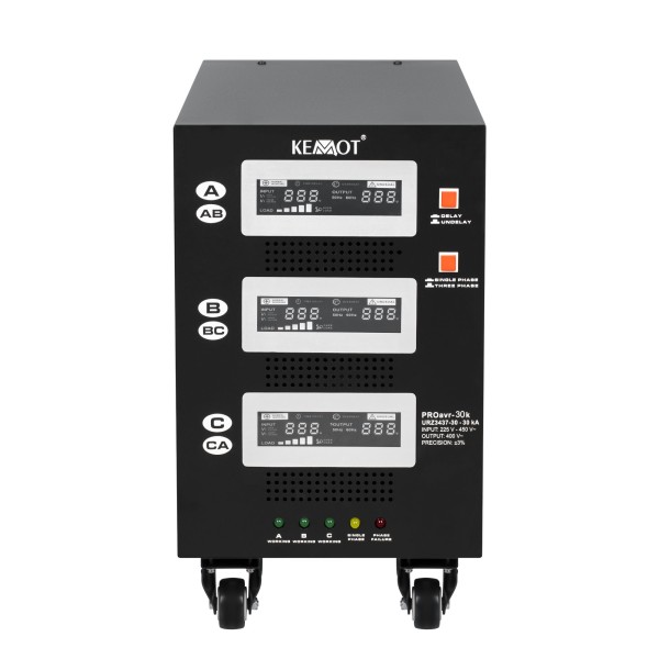 Automatyczny trójfazowy stabilizator napięcia  KEMOT PROavr-30k