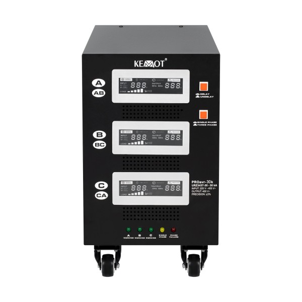 Automatyczny trójfazowy stabilizator napięcia  KEMOT PROavr-30k