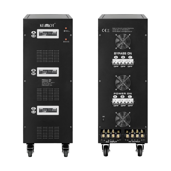 Automatyczny trójfazowy stabilizator napięcia  KEMOT PROavr-80k