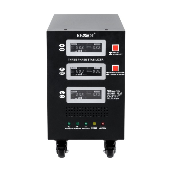 Automatyczny trójfazowy stabilizator napięcia  KEMOT PROavr-10k