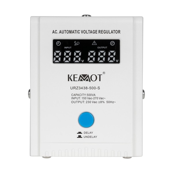 Automatyczny stabilizator napięcia  KEMOT SER-500-S , precyzja 8%