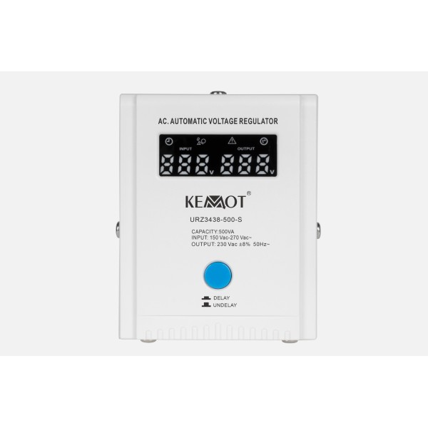 Automatyczny stabilizator napięcia  KEMOT SER-500-S , precyzja 8%