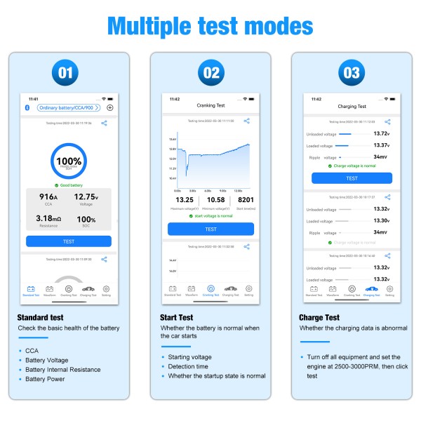 Miernik baterii Konnwei BK200