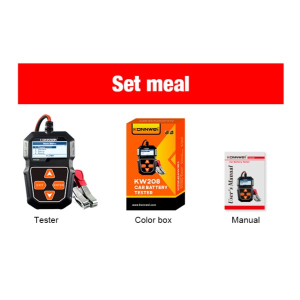 Miernik baterii Konnwei KW208