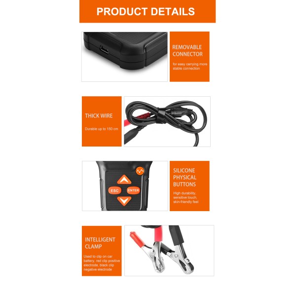 Miernik baterii Konnwei KW650