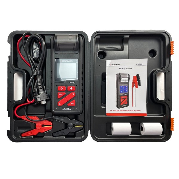 Miernik baterii z drukarką Konnwei KW720