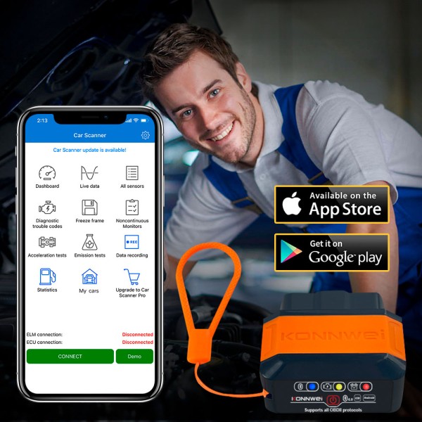 Interfejs, miernik diagnostyczny Konnwei KW906