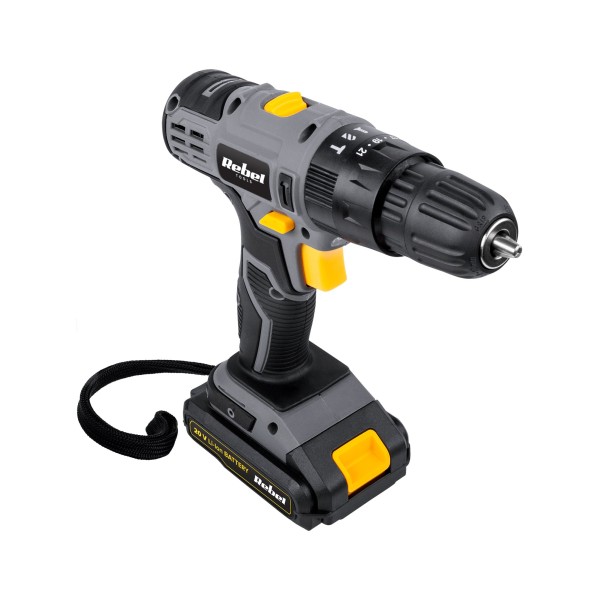 Akumulatorowa wiertarko-wkrętarka udarowa 20V 2A box