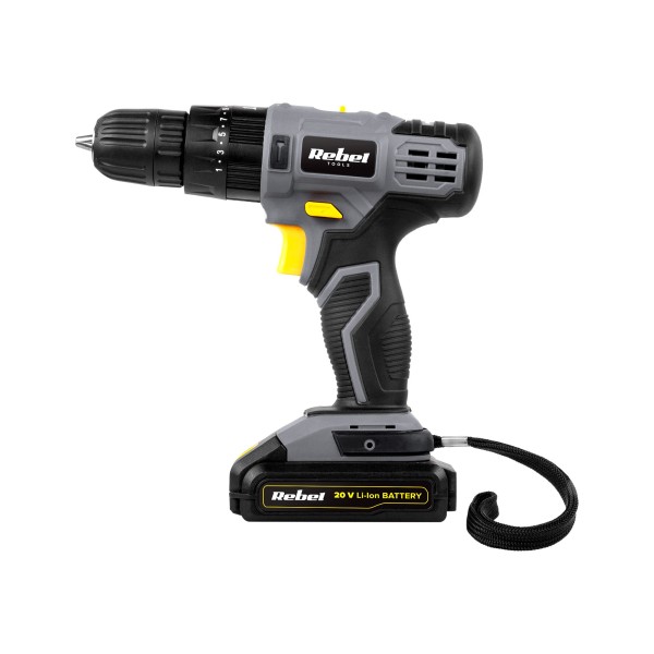 Akumulatorowa wiertarko-wkrętarka udarowa 20V 2A box