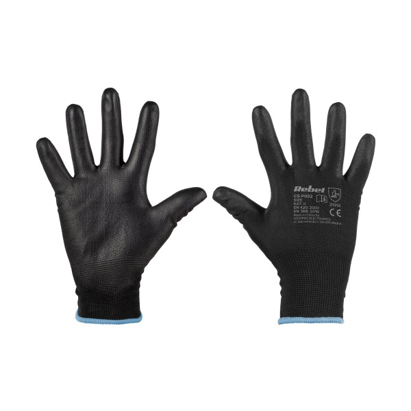 Rękawice robocze poliuretanowe CS-P002  r.9 L (5kpl.)