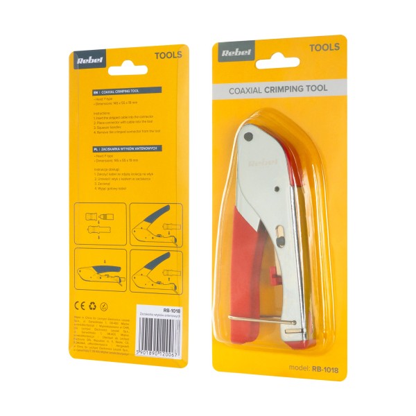 Zaciskarka kompresyjna wtyków typu F RG59, RG6