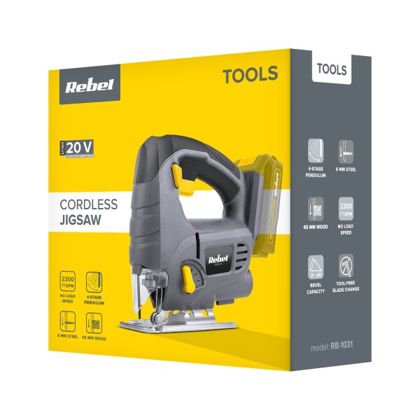 Wyrzynarka akumulatorowa 20V  (bez baterii i ładowarki)