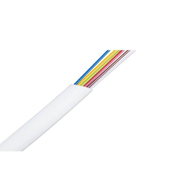 Kabel telefoniczny 6C biały 100m LXK513