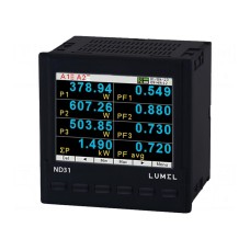 Miernik: parametrów sieci LUMEL ND31 1222M0