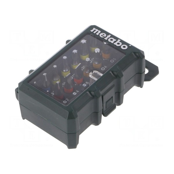 Zestaw narzędzi: końcówki wkrętakowe METABO 626703000