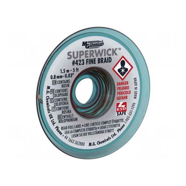 Taśma: rozlutowująca MG CHEMICALS 423