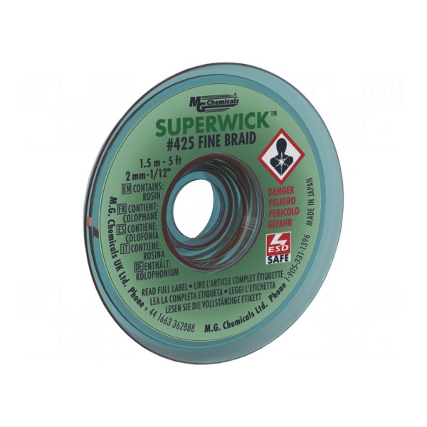 Taśma: rozlutowująca MG CHEMICALS 425