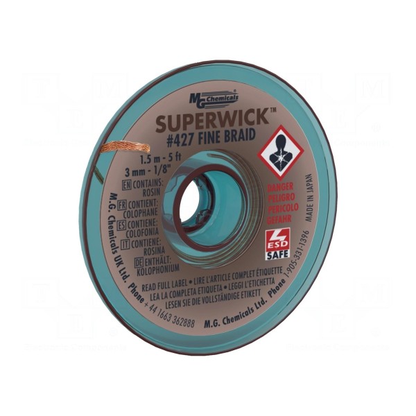 Taśma: rozlutowująca MG CHEMICALS 427