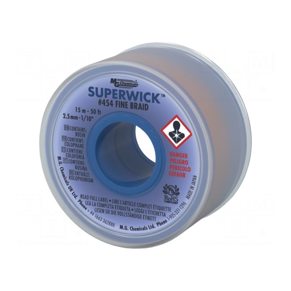 Taśma: rozlutowująca MG CHEMICALS 454