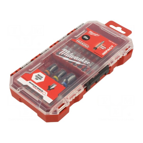 Zestaw narzędzi: końcówki wkrętakowe Milwaukee 4932492003